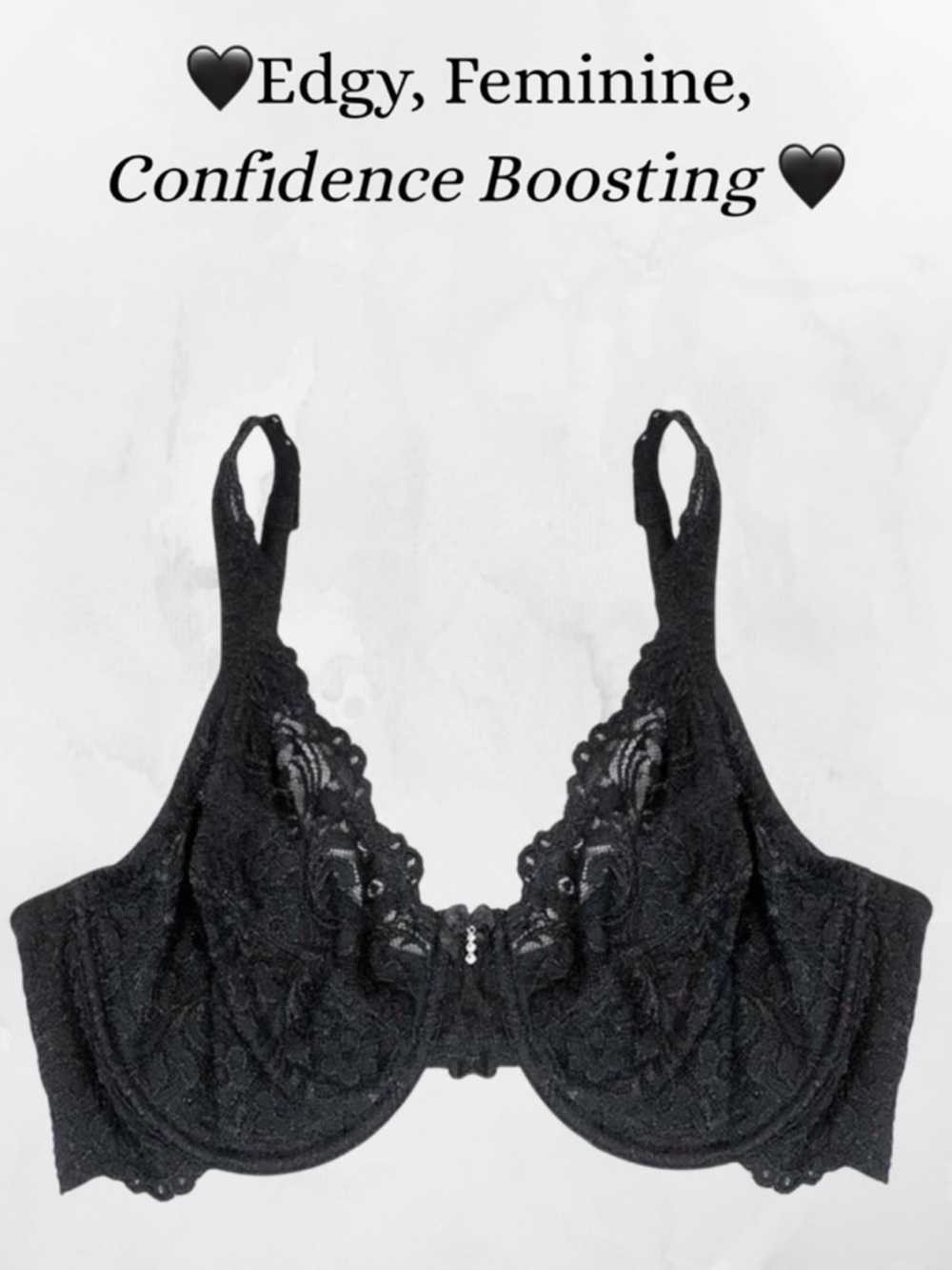 Black Lace Underwire Bra | Romantic Feminine Luxe Lingerie